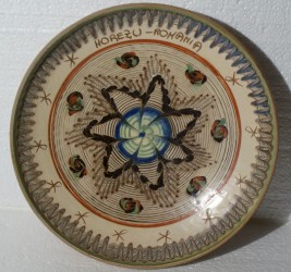 Farfurie taraneasca din ceramica Horezu 24,5 cm