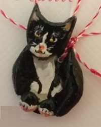 Pisica pandantiv ceramica