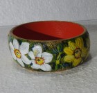 Brățara pictata manual - narcise