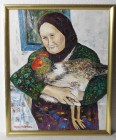 Bunica Ioana, pictură ulei pe panză