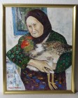 Bunica Ioana, pictură ulei pe panză