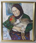 Bunica Ioana, pictură ulei pe panză