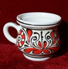 Cana traditionala ceramica Transilvania, 150 ml (rosu)