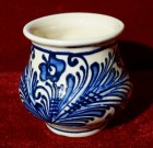 Cana traditionala ceramica Transilvania, 175 ml (albastru)