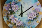 Ceas de perete pictat Flori de Primavara