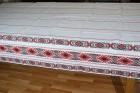 Față de masă imprimată motiv tradițional 220x160 cm
