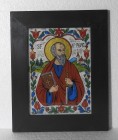 Icoană Sfântul Apostol Pavel pictată pe sticlă – 31 × 40 cm