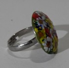 Inel pictat manual, flori de câmp UNICAT