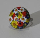 Inel pictat manual, flori de câmp UNICAT