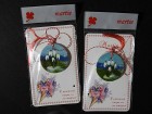 Martisor banut pictat manual, ghiocei