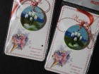 Martisor banut pictat manual, ghiocei