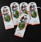 Mărțișor pictat manual - Peisaj rural