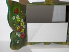 Oglinda rustica fantezie Fluture - Flori de camp