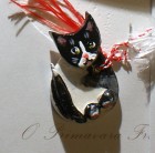 Pisica pandantiv ceramica
