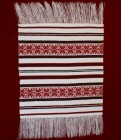 Servet traditional Transilvania, 40x37 cm (alb,rosu,negru)