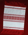 Servetel traditional romanesc, Transilvania, 40x37 cm (alb cu rosu)