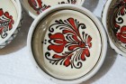 Set castroane ceramica traditionale 1+6, Transilvania (rosu)